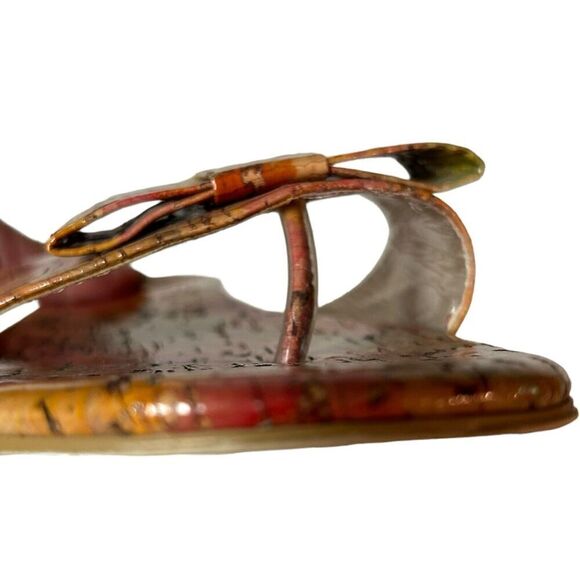 Moda Spana Size 7.5 Floral Slide Sandals Has Flaw - Picture 5 of 11